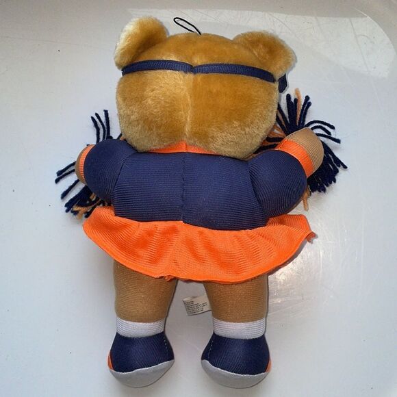 Vintage 1998 NFL Good Stuff Denver Broncos Cheerleader Teddy Bear/yarn pompoms - Picture 5 of 9